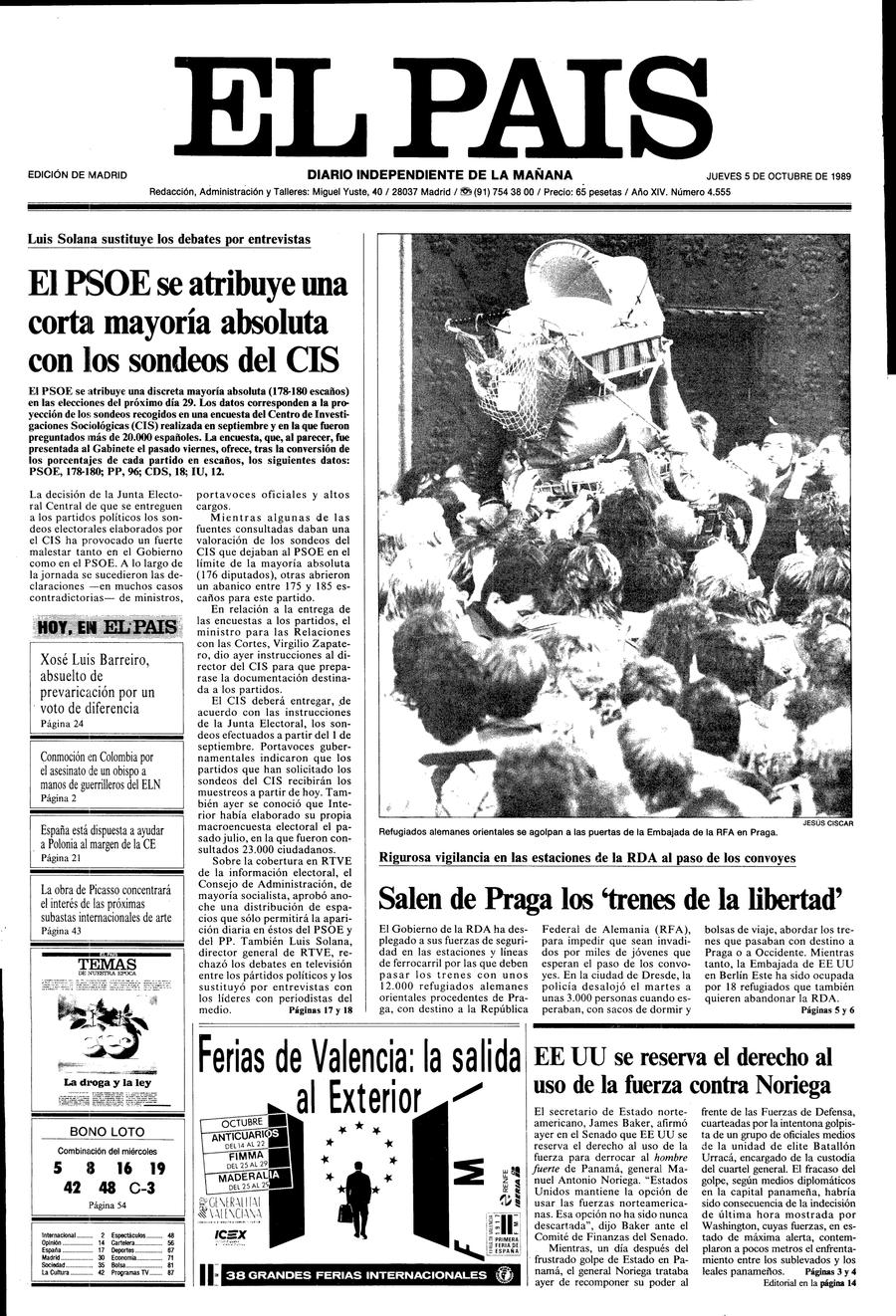 5 de Octubre de 1989