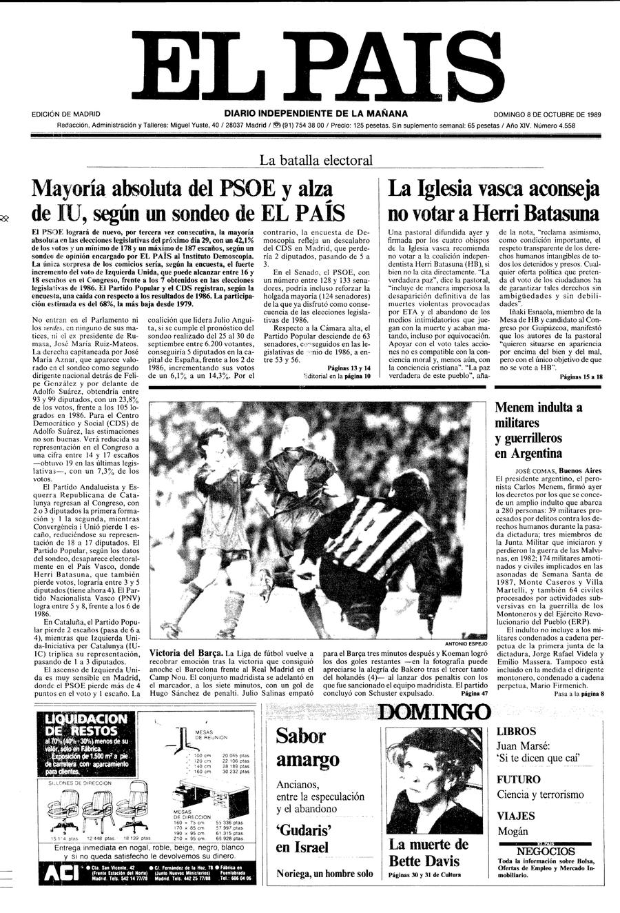 8 de Octubre de 1989