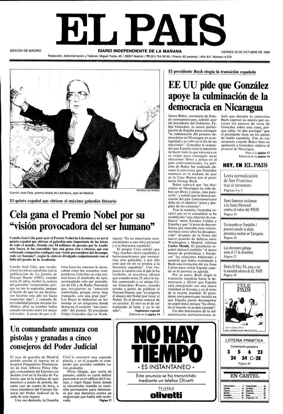 20 de Octubre de 1989