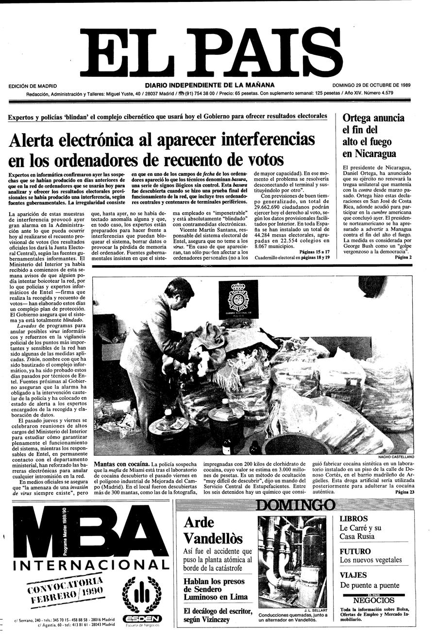 29 de Octubre de 1989