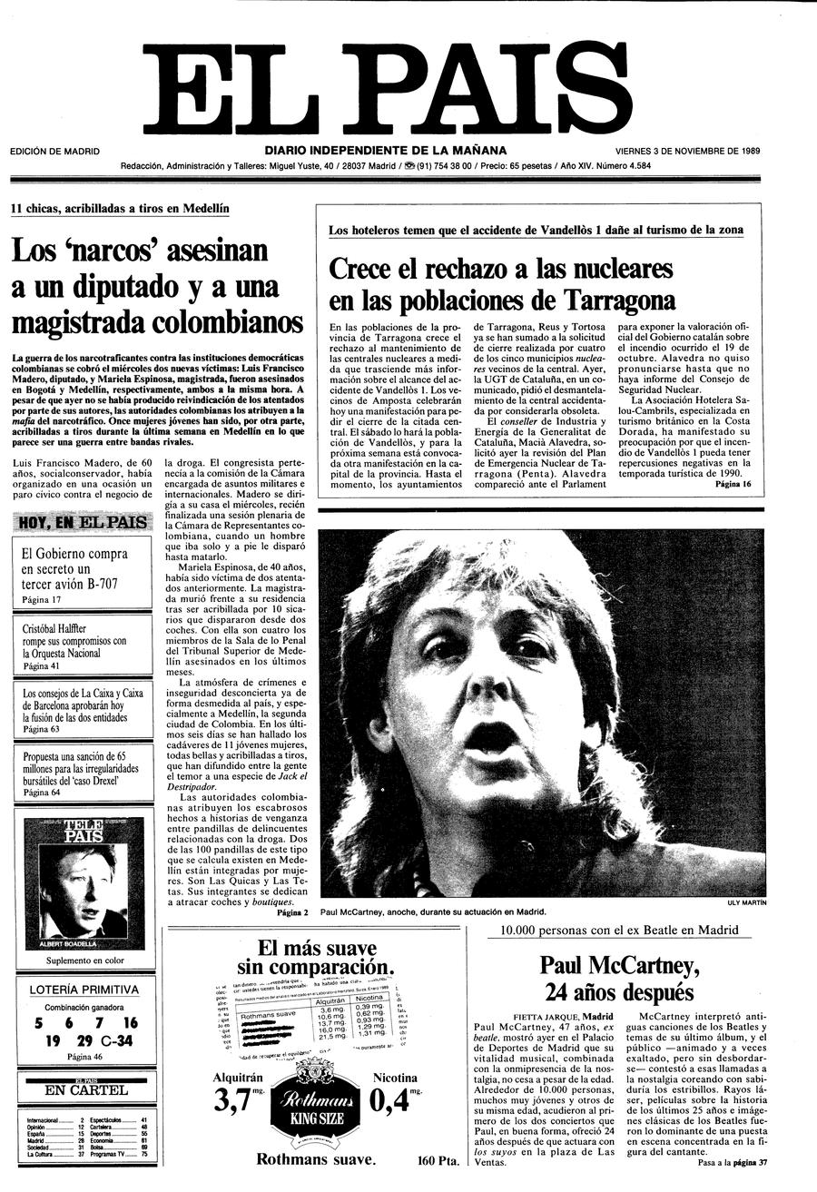 3 de Noviembre de 1989