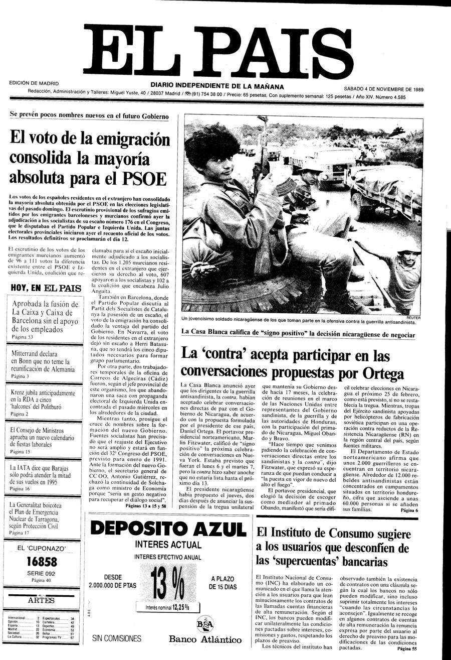 4 de Noviembre de 1989