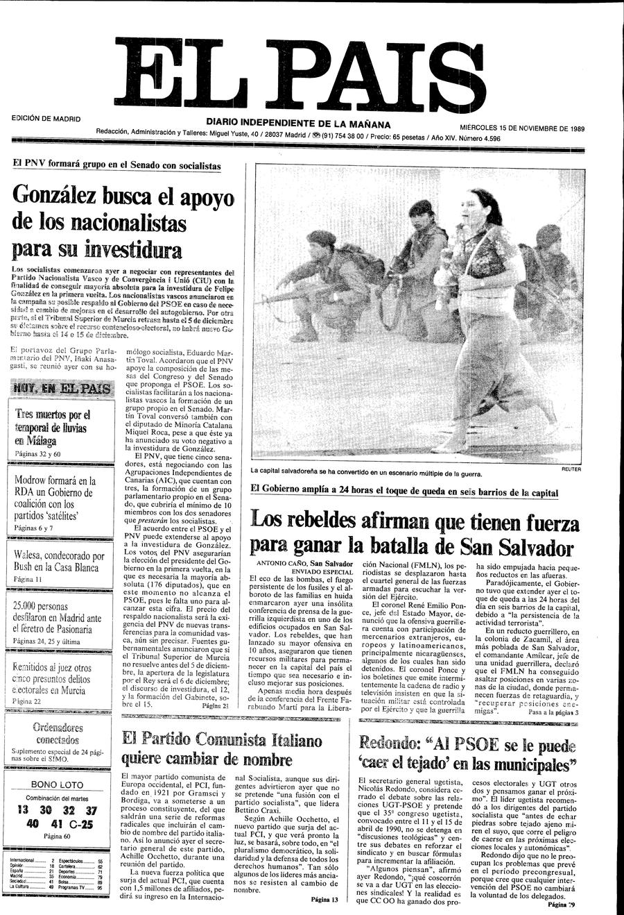 15 de Noviembre de 1989