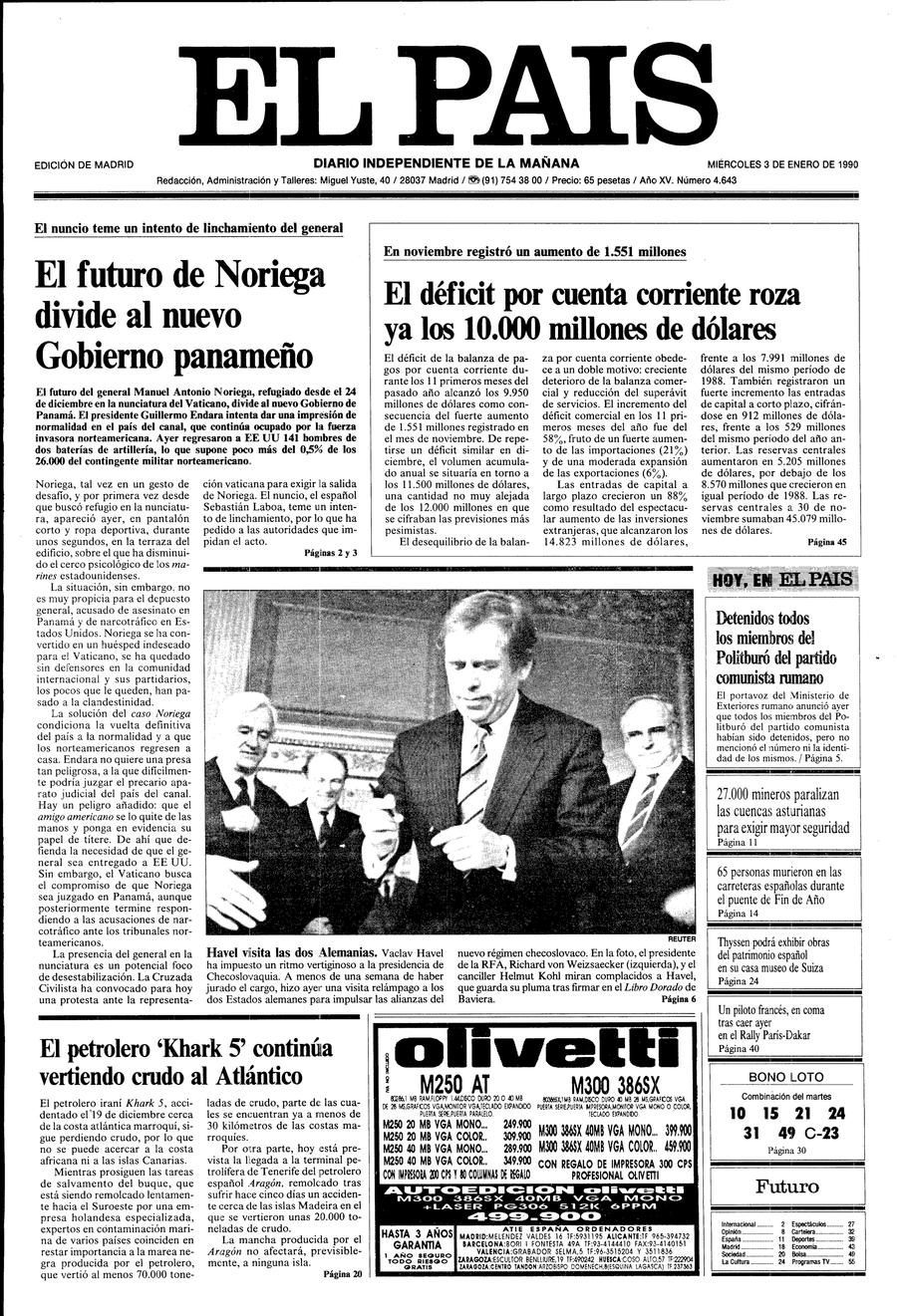 3 enero 1990