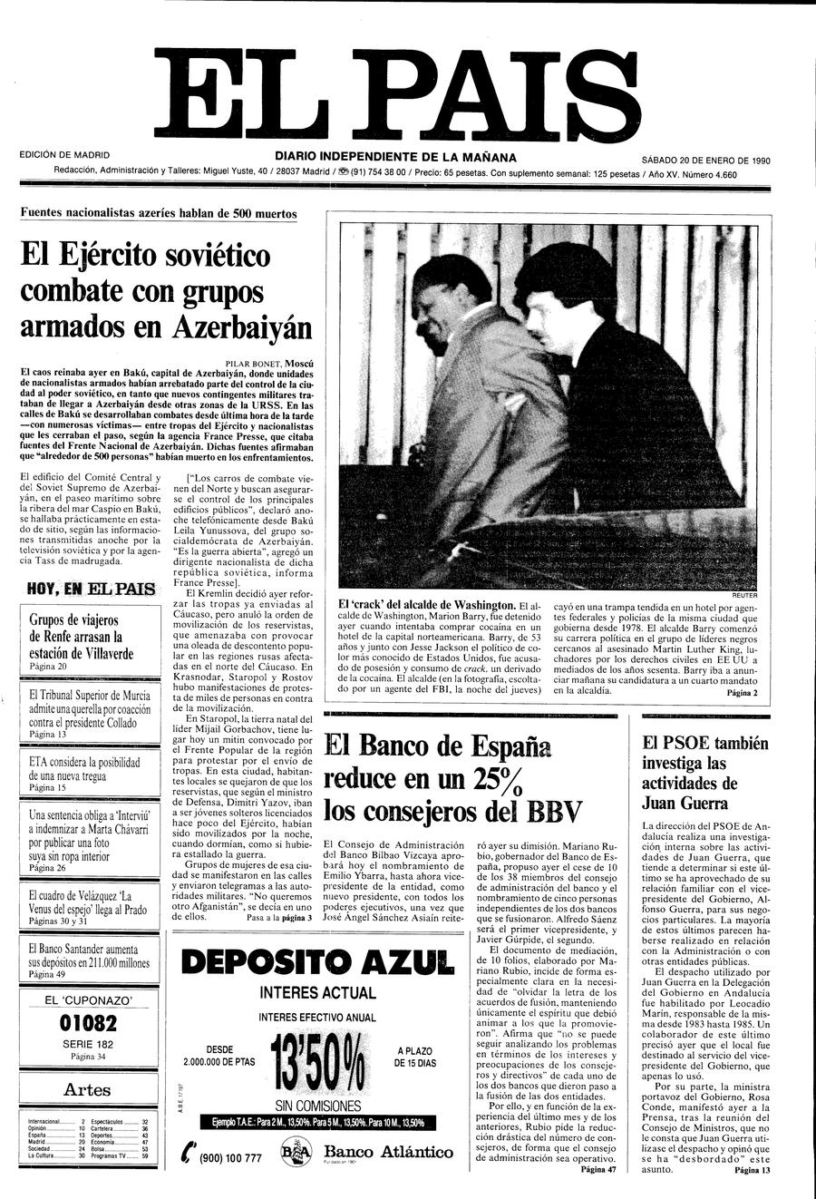 20 enero 1990