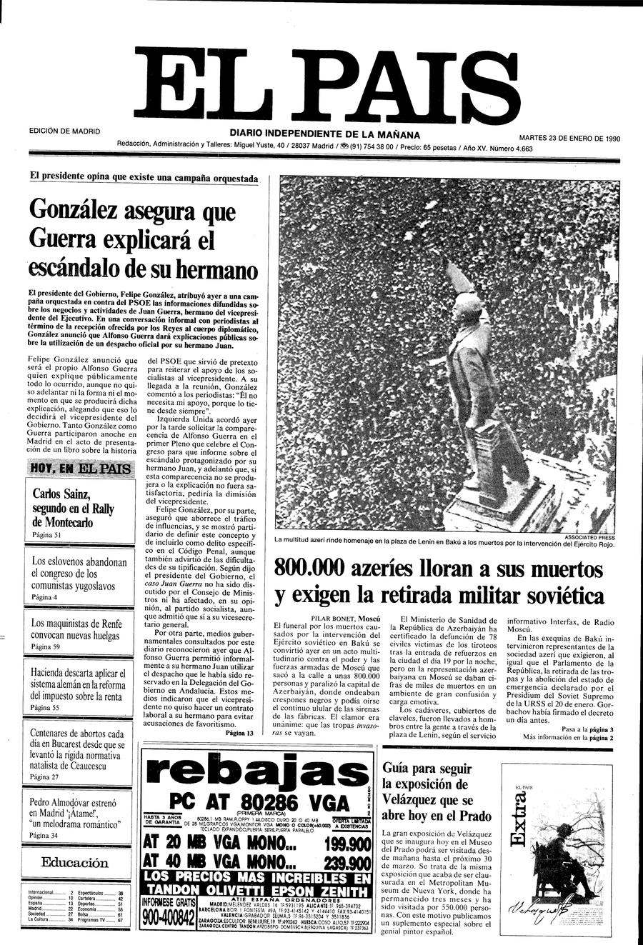 23 enero 1990