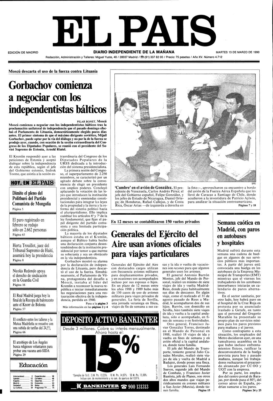 13 de Marzo de 1990