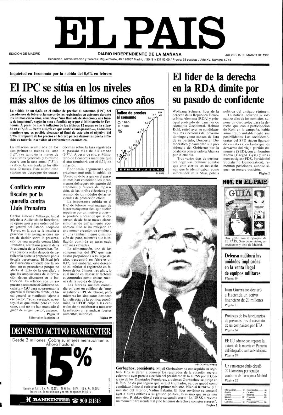 15 de Marzo de 1990