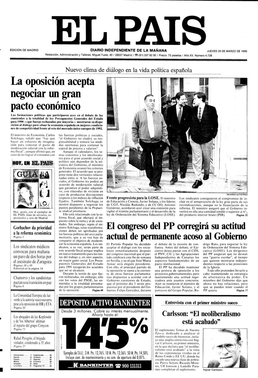 29 de Marzo de 1990