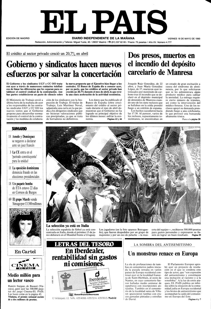 18 de Mayo de 1990