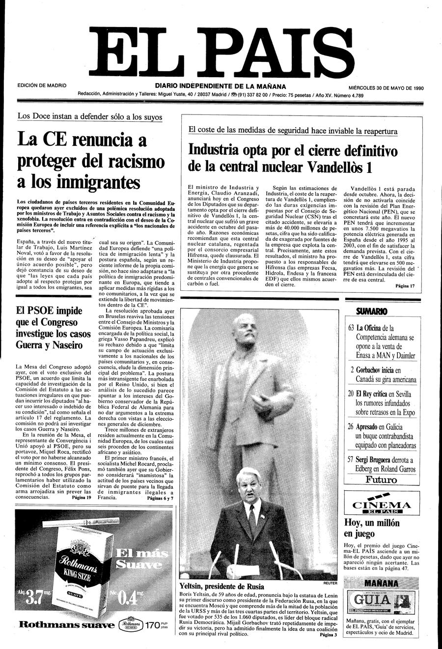 30 de Mayo de 1990