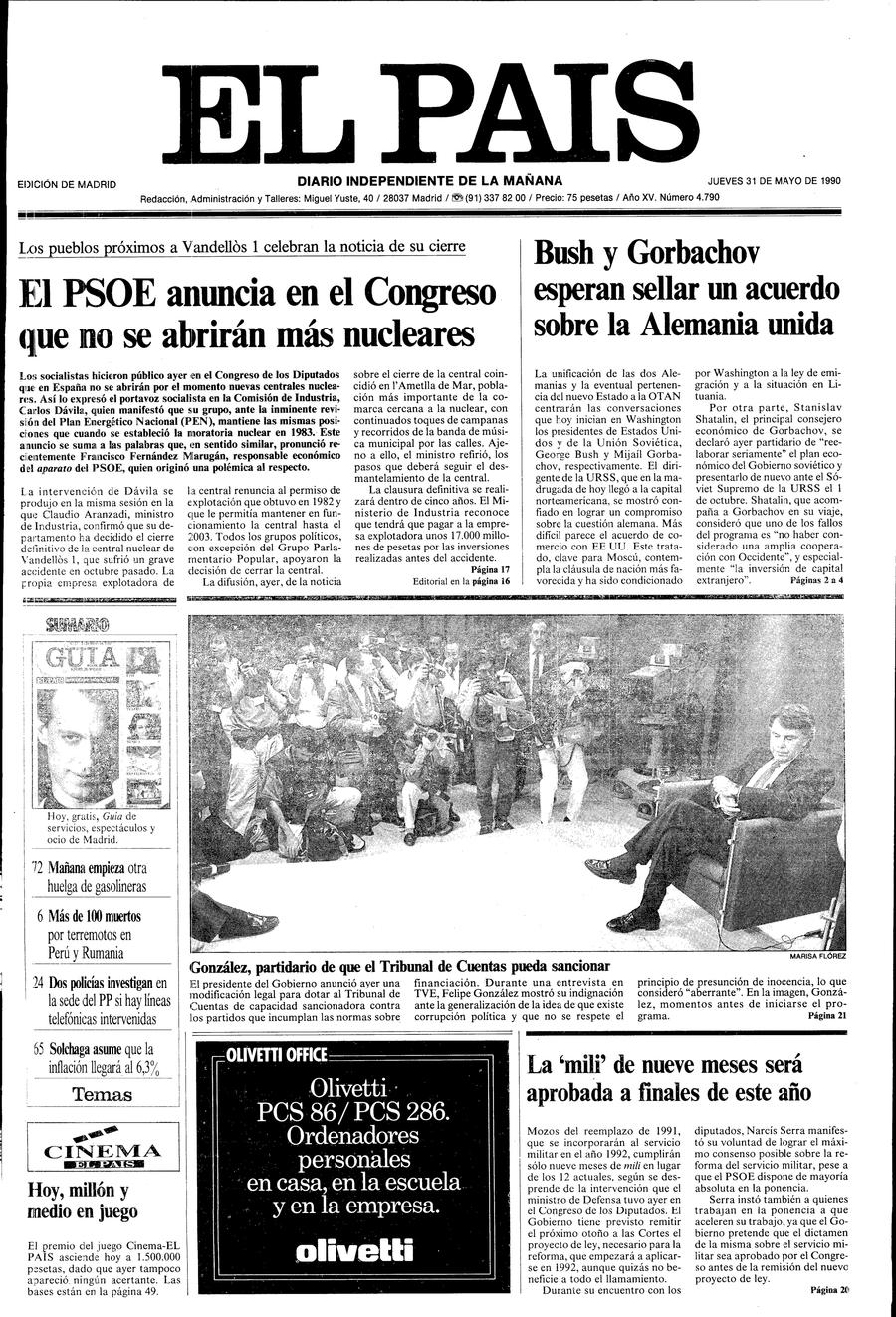 31 de Mayo de 1990