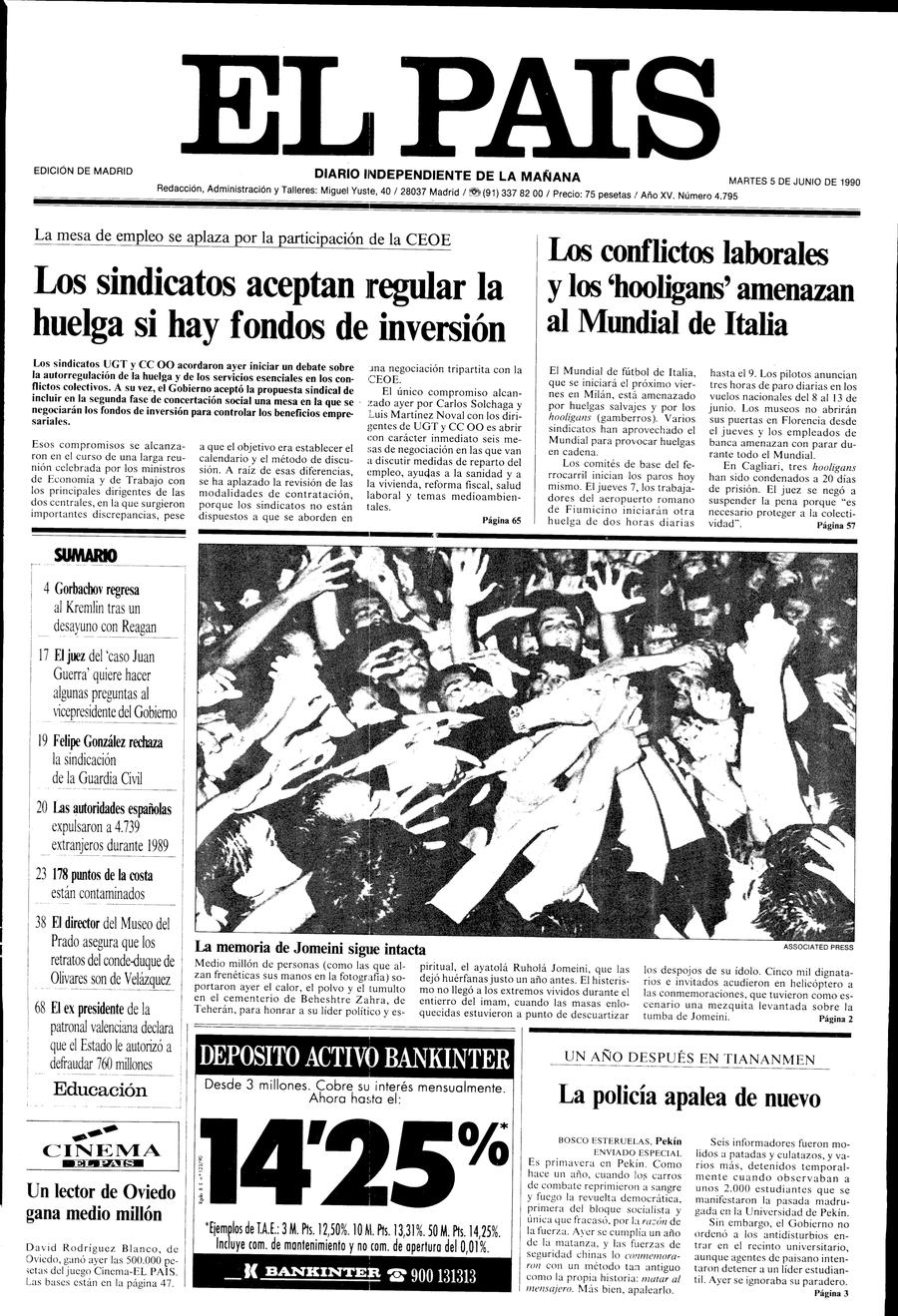 5 de Junio de 1990