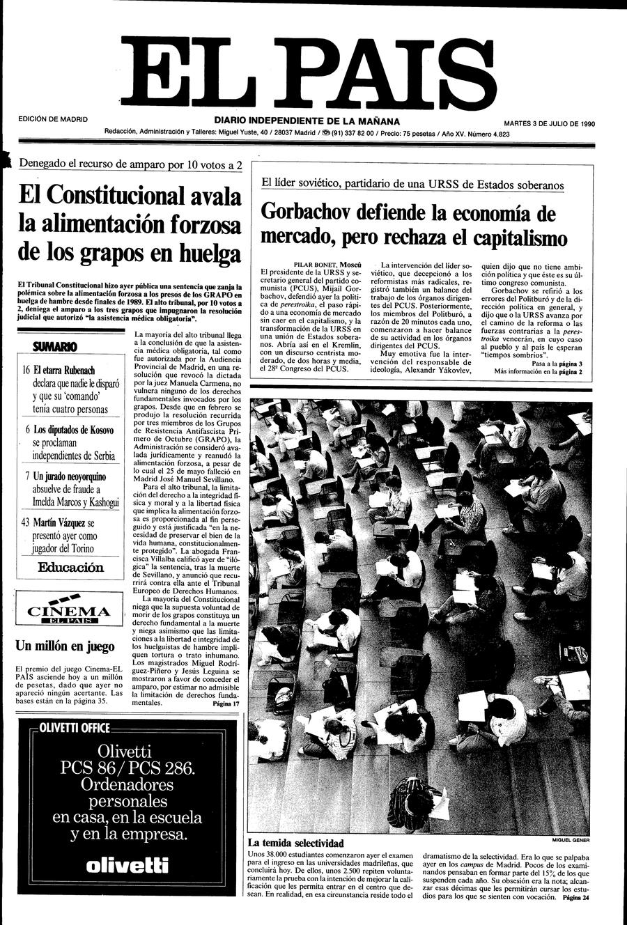 3 de Julio de 1990