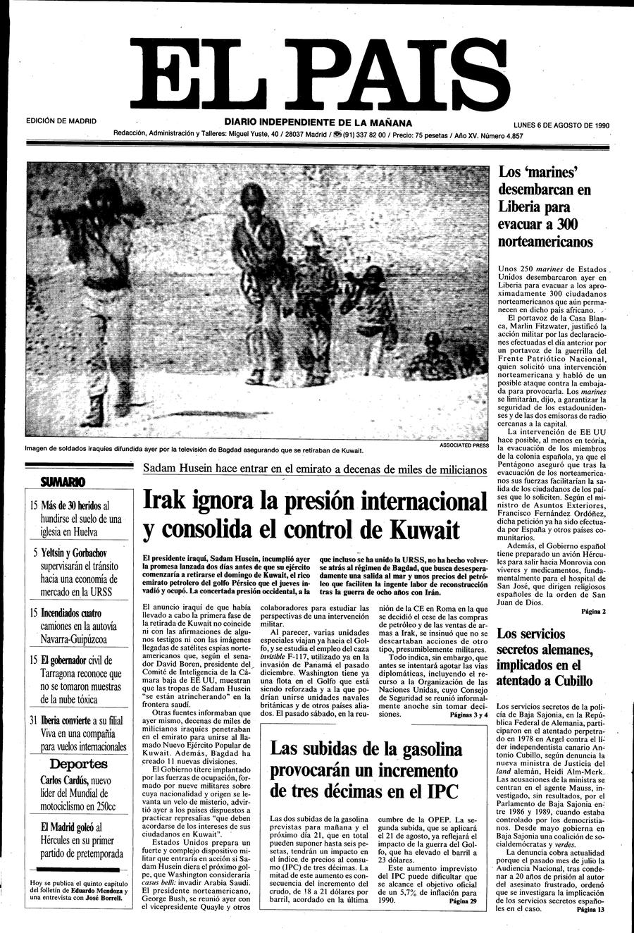 6 de Agosto de 1990