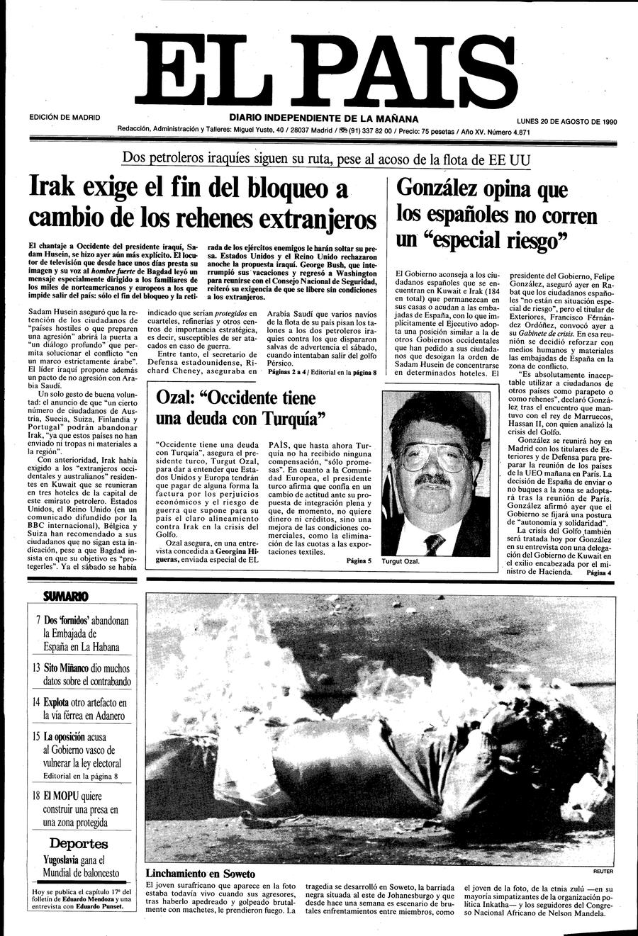 20 de Agosto de 1990