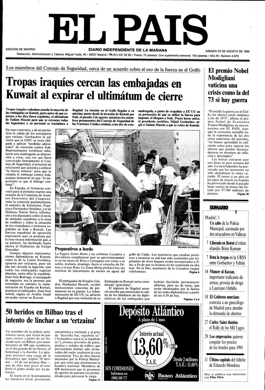 25 de Agosto de 1990
