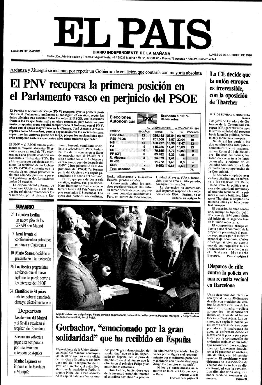 29 de Octubre de 1990