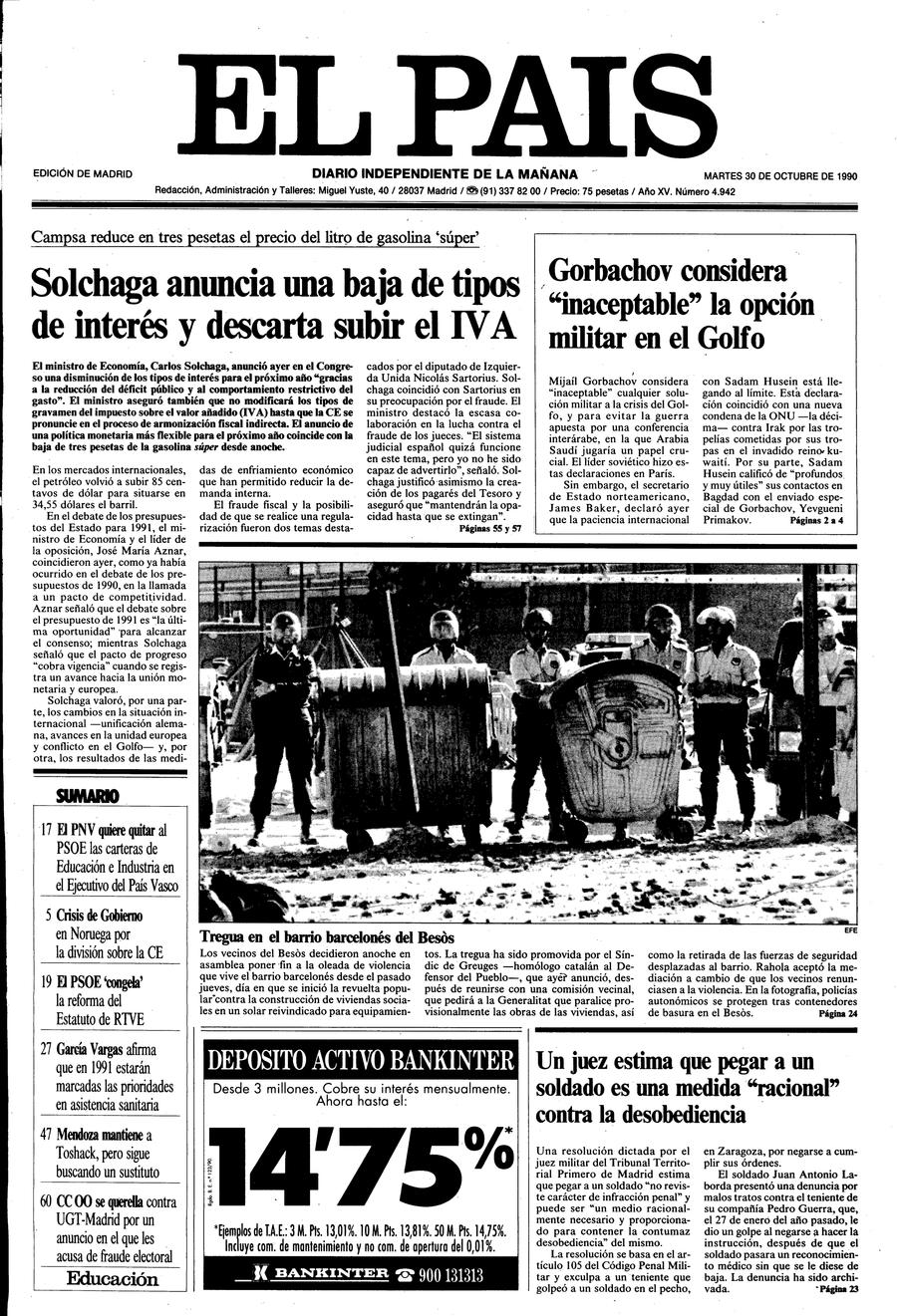 30 de Octubre de 1990