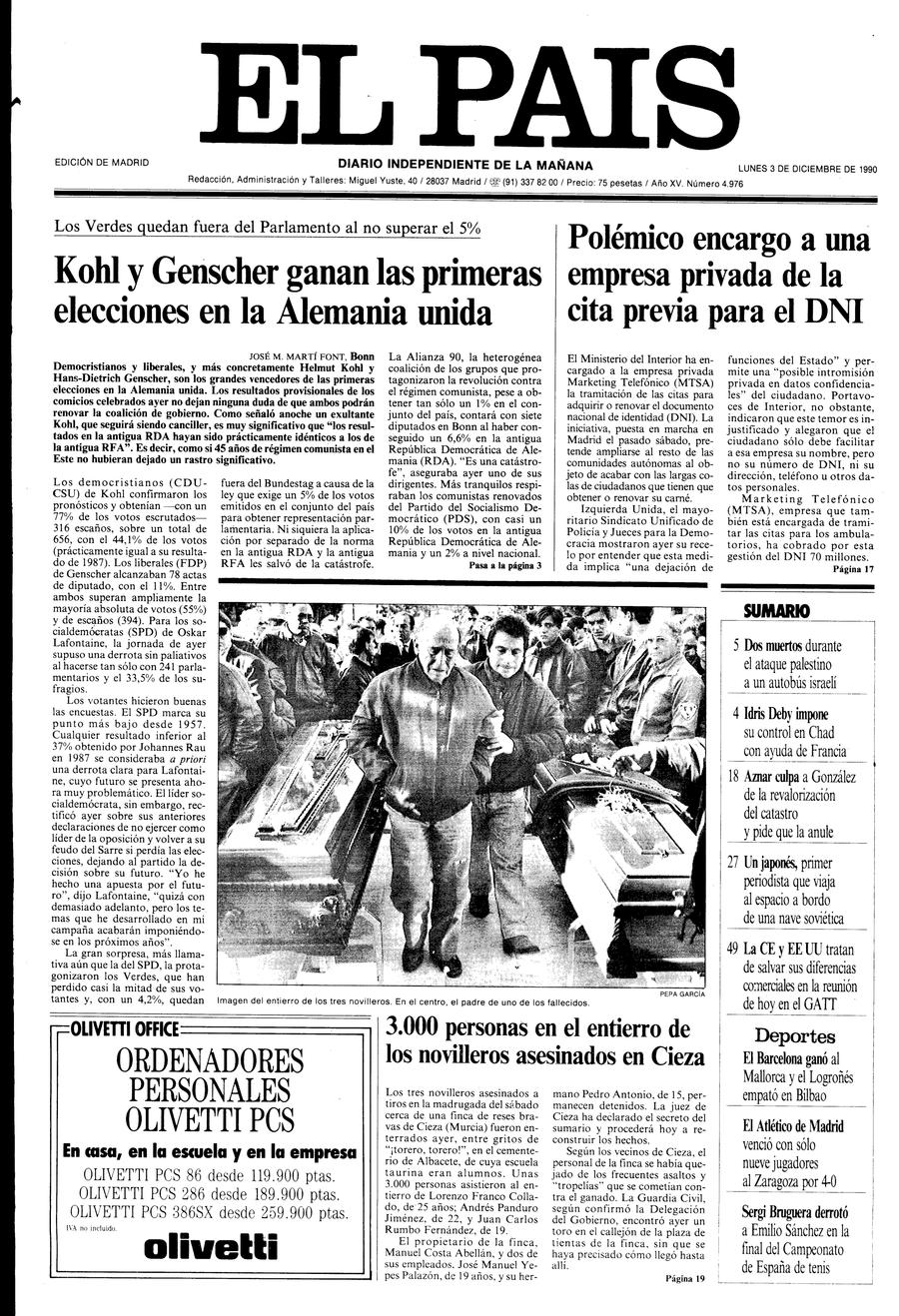 3 de Diciembre de 1990