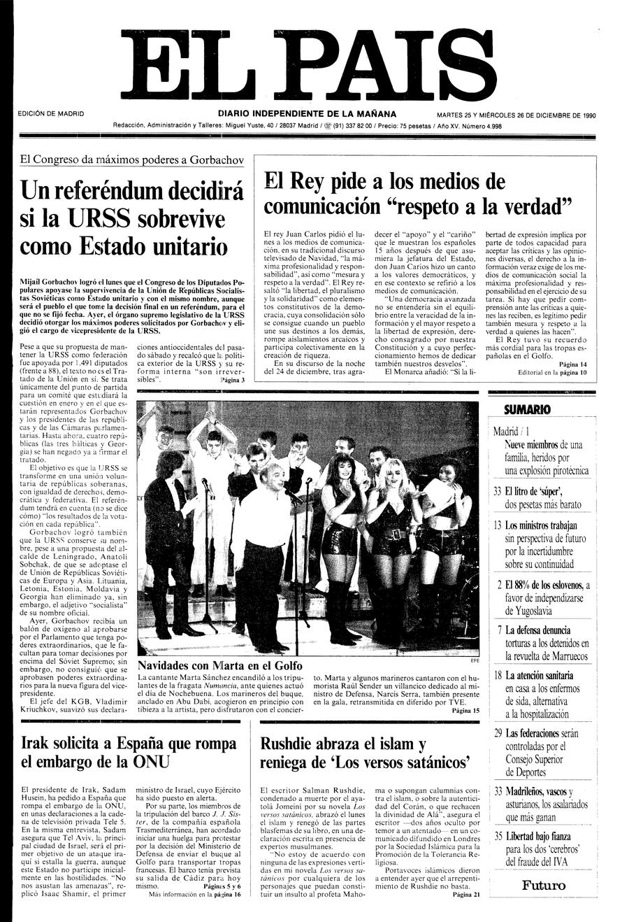 26 de Diciembre de 1990