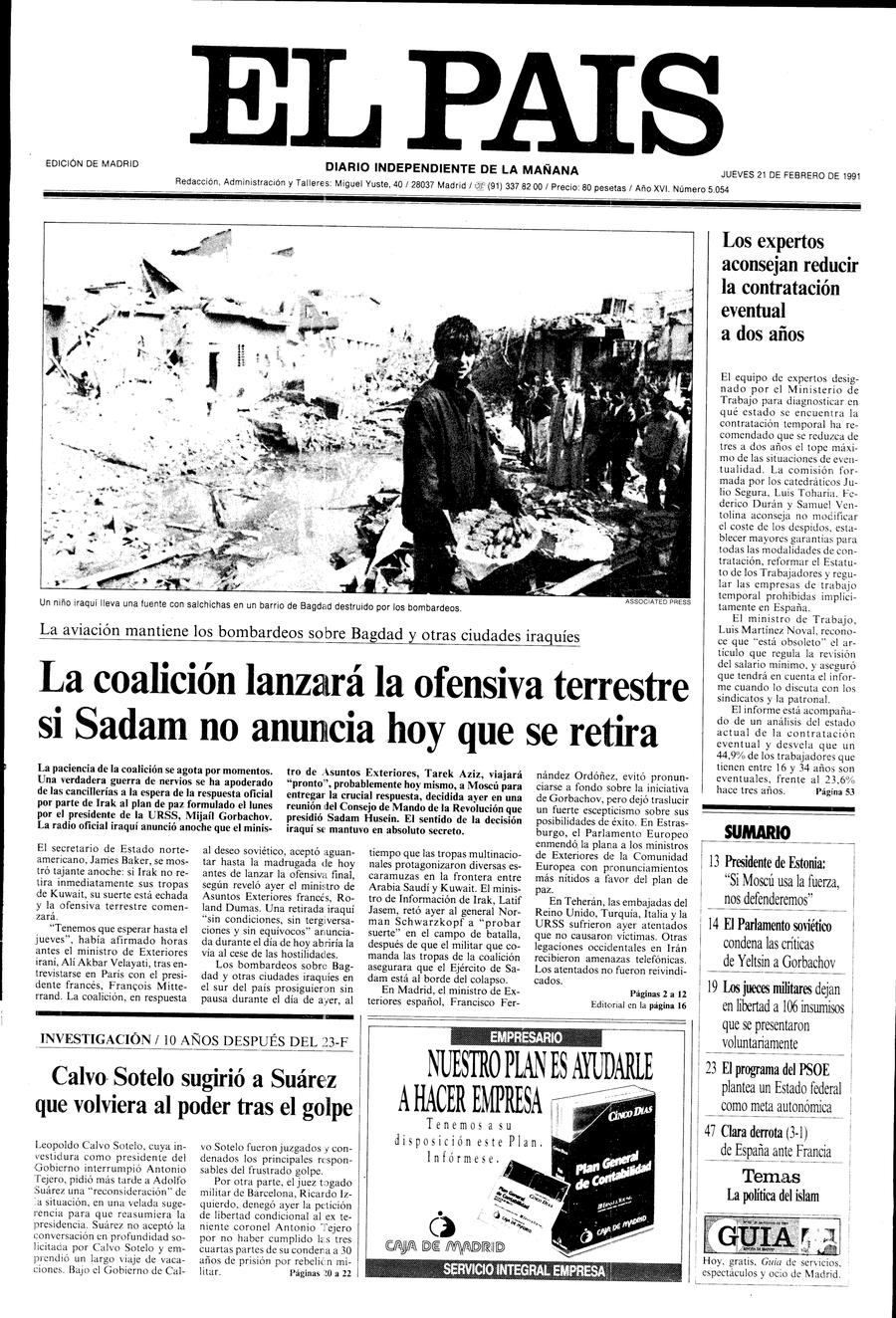21 de Febrero de 1991