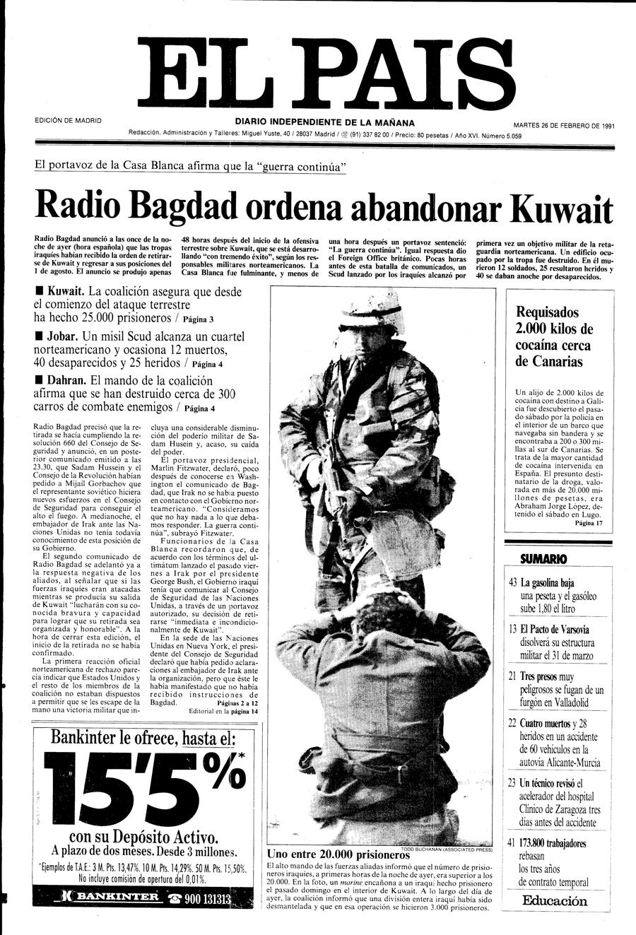 26 de Febrero de 1991
