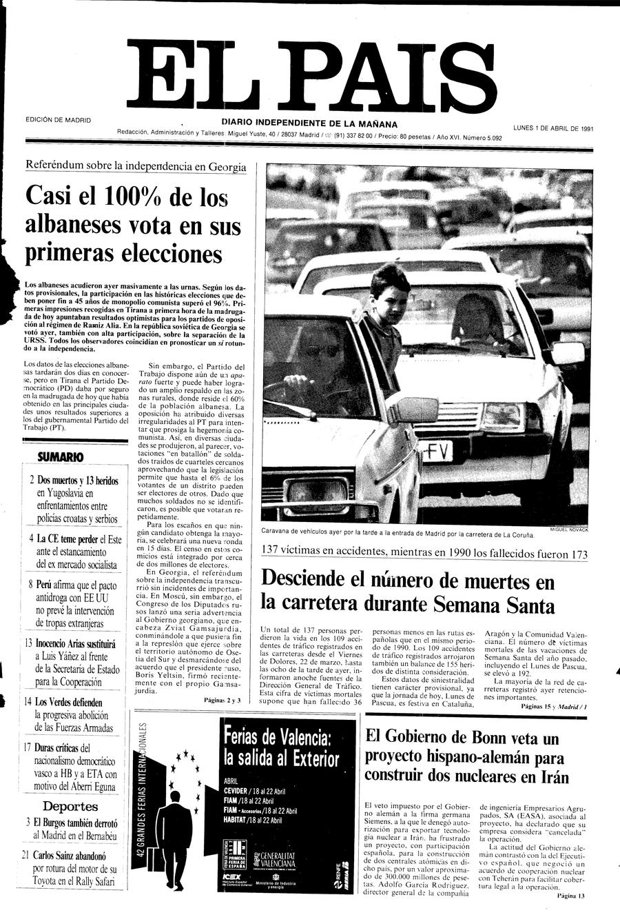1 de Abril de 1991