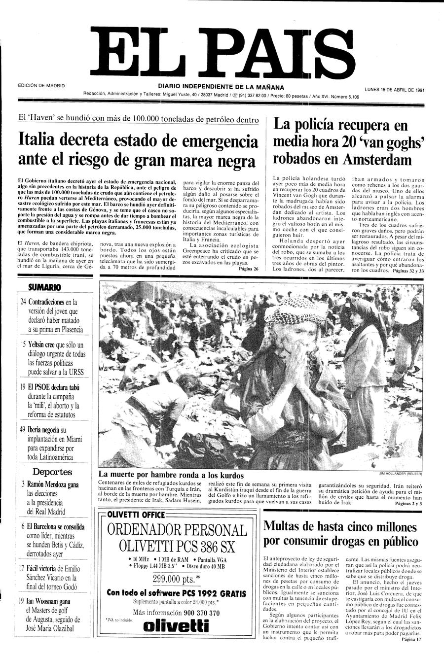 15 de Abril de 1991
