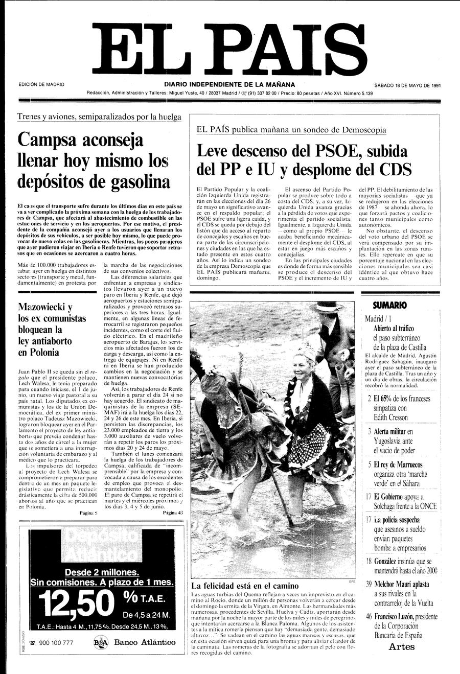 18 de Mayo de 1991