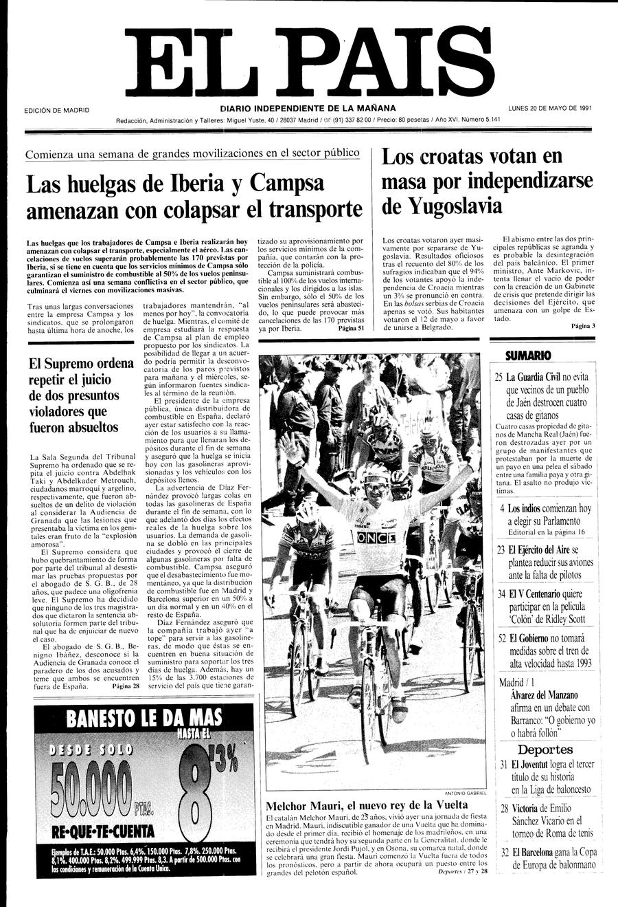 20 de Mayo de 1991