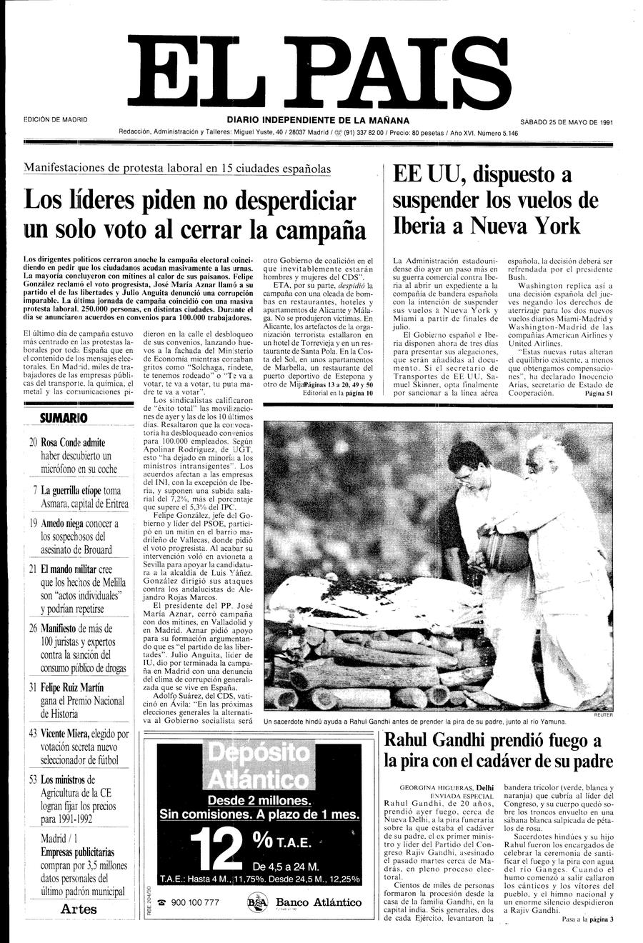 25 de Mayo de 1991