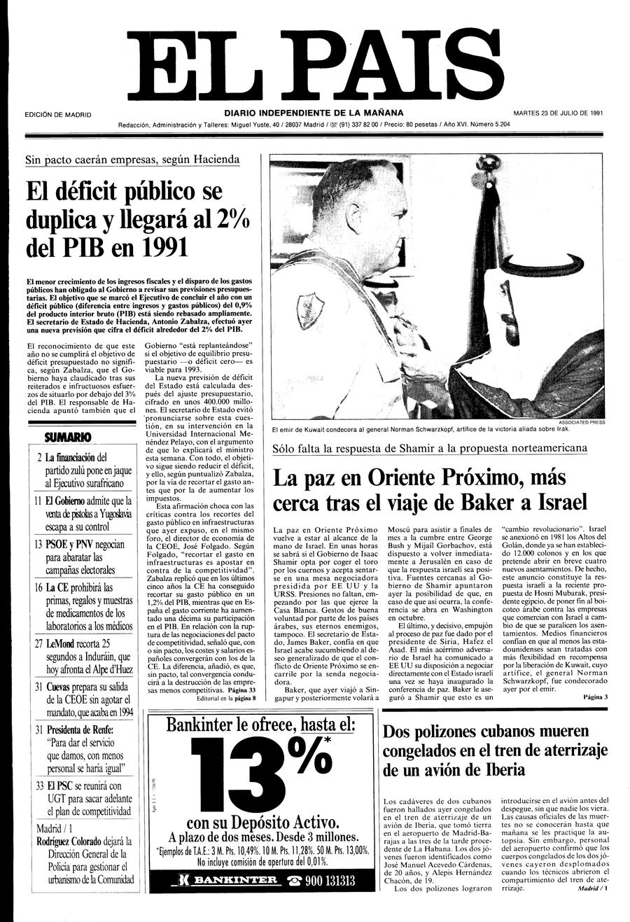 23 de Julio de 1991