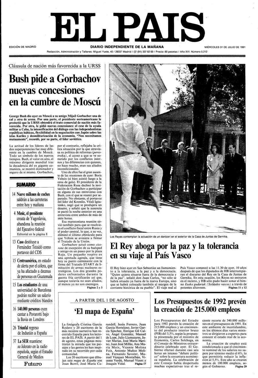 31 de Julio de 1991