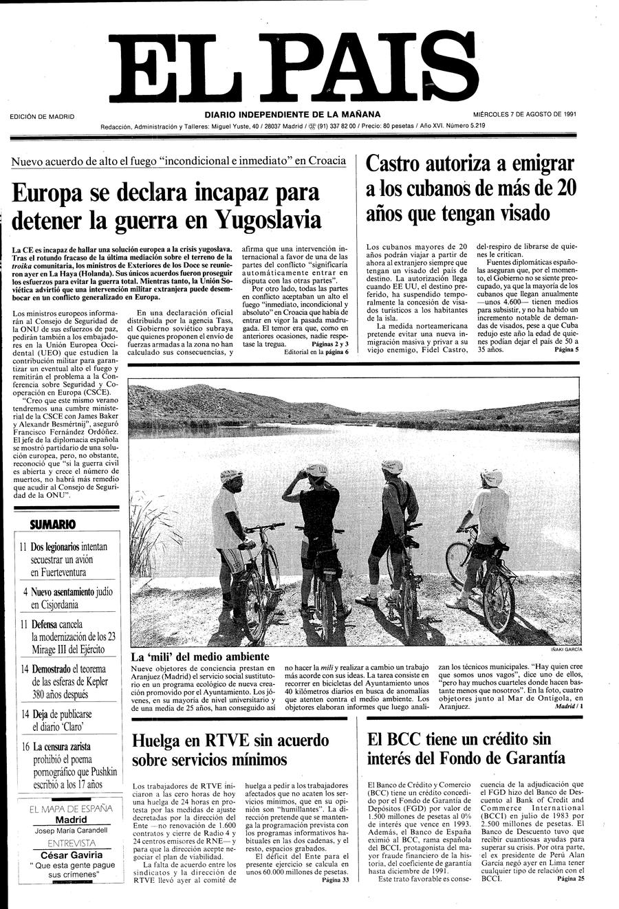 7 de Agosto de 1991