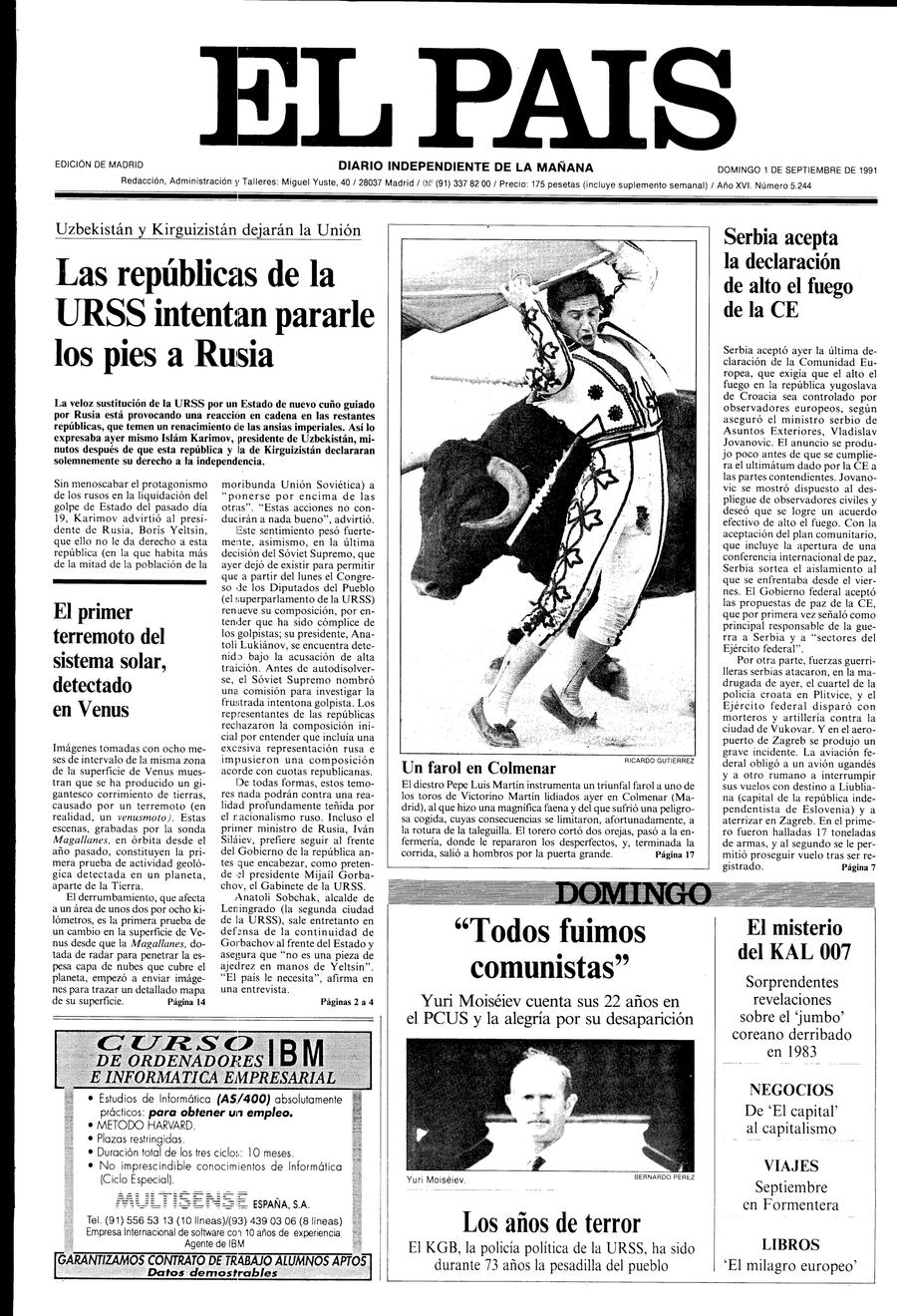 1 de Septiembre de 1991