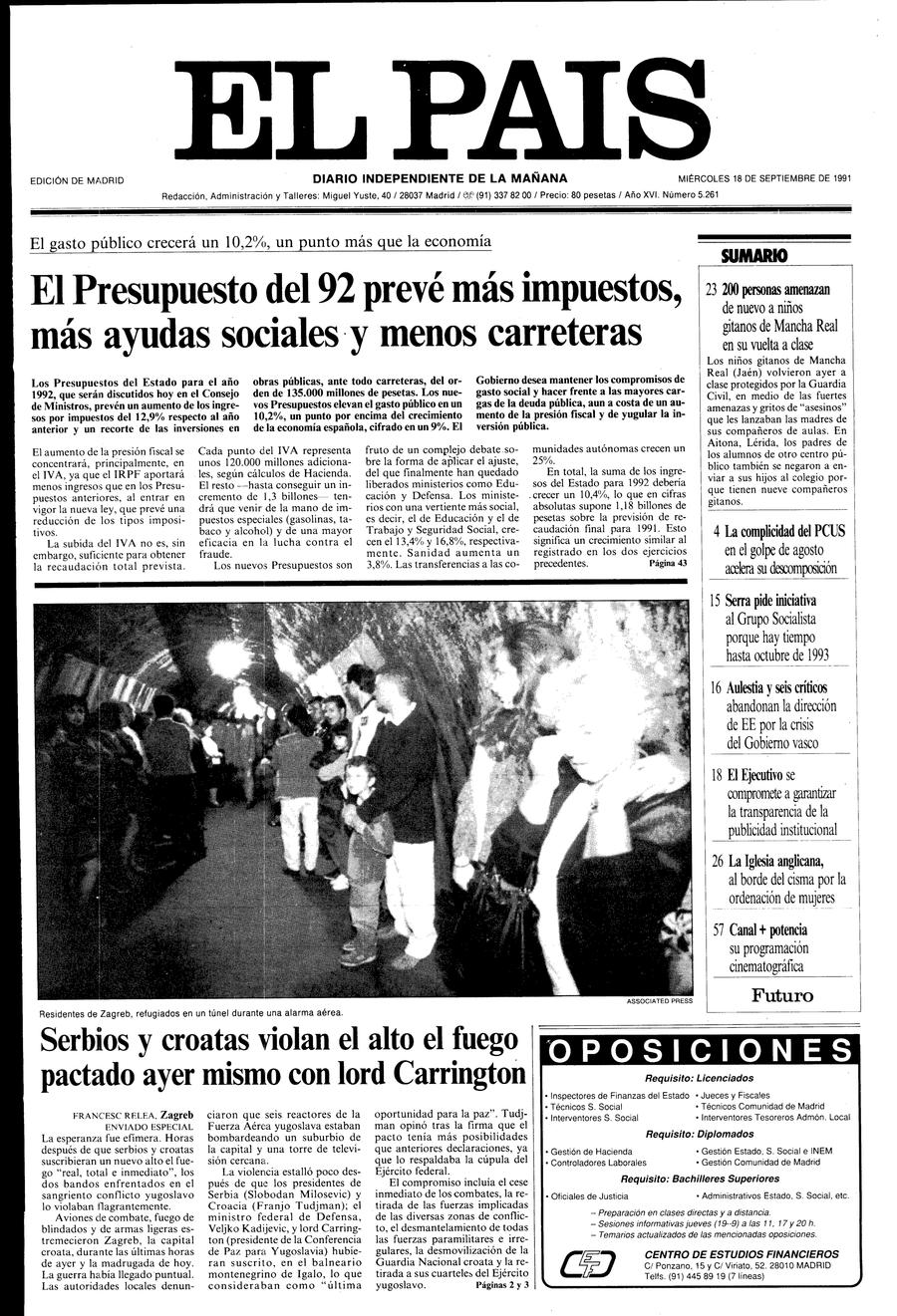 18 de Septiembre de 1991