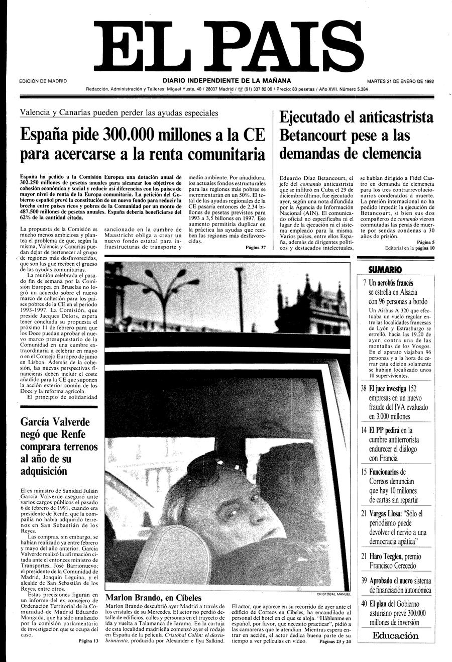 21 enero 1992