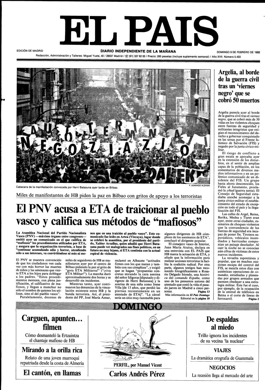 9 febrero 1992