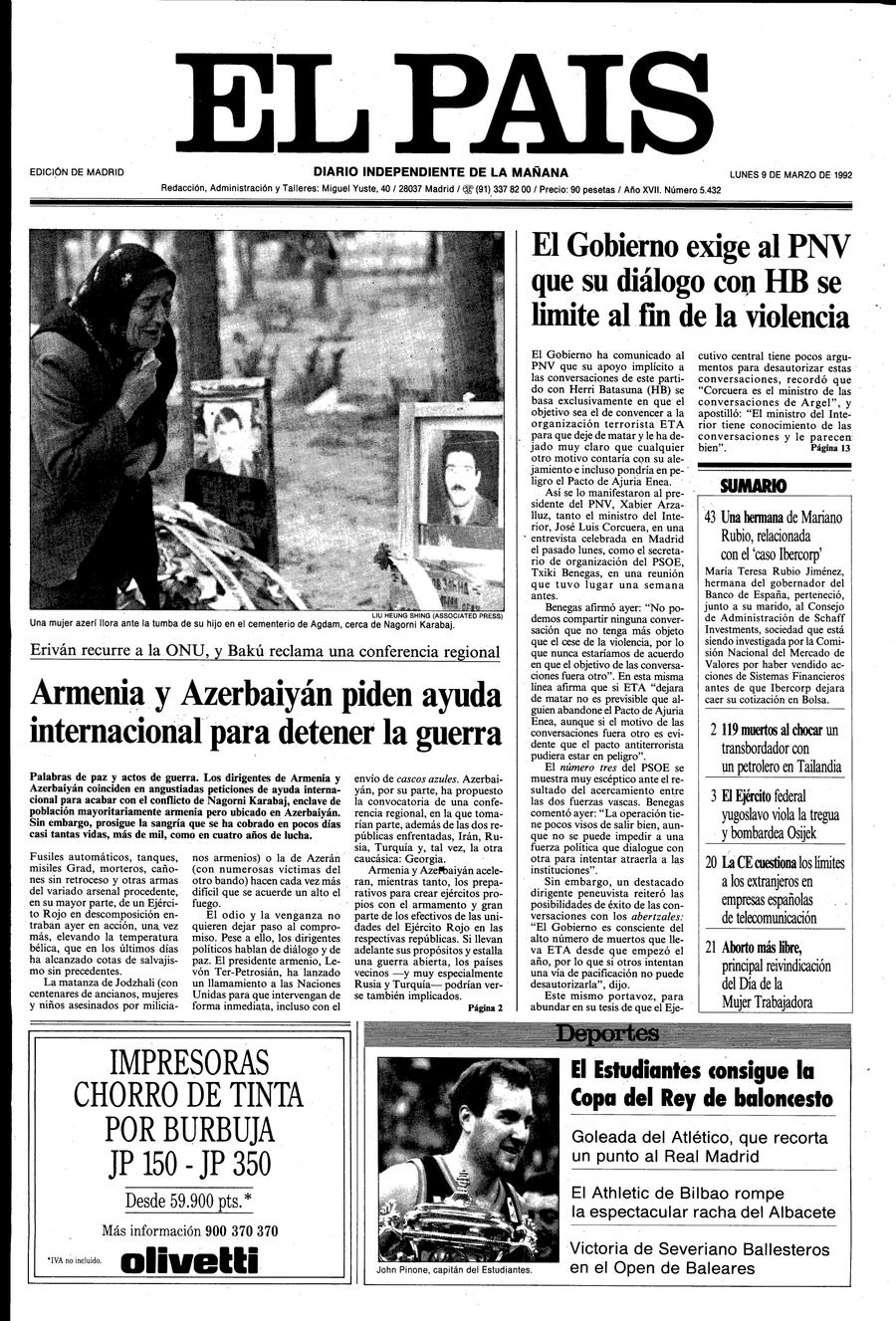 9 de Marzo de 1992