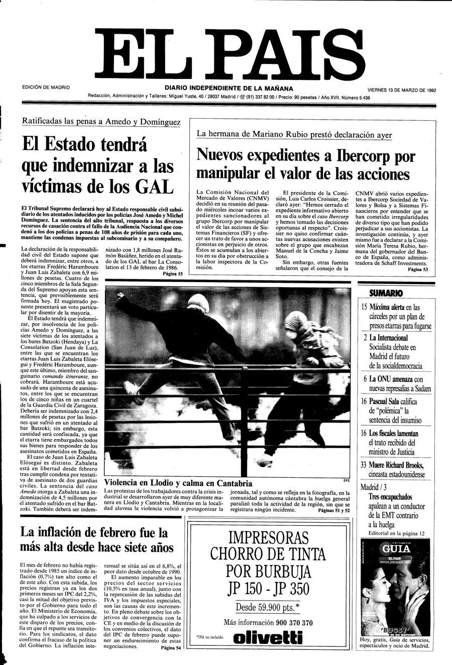 13 de Marzo de 1992