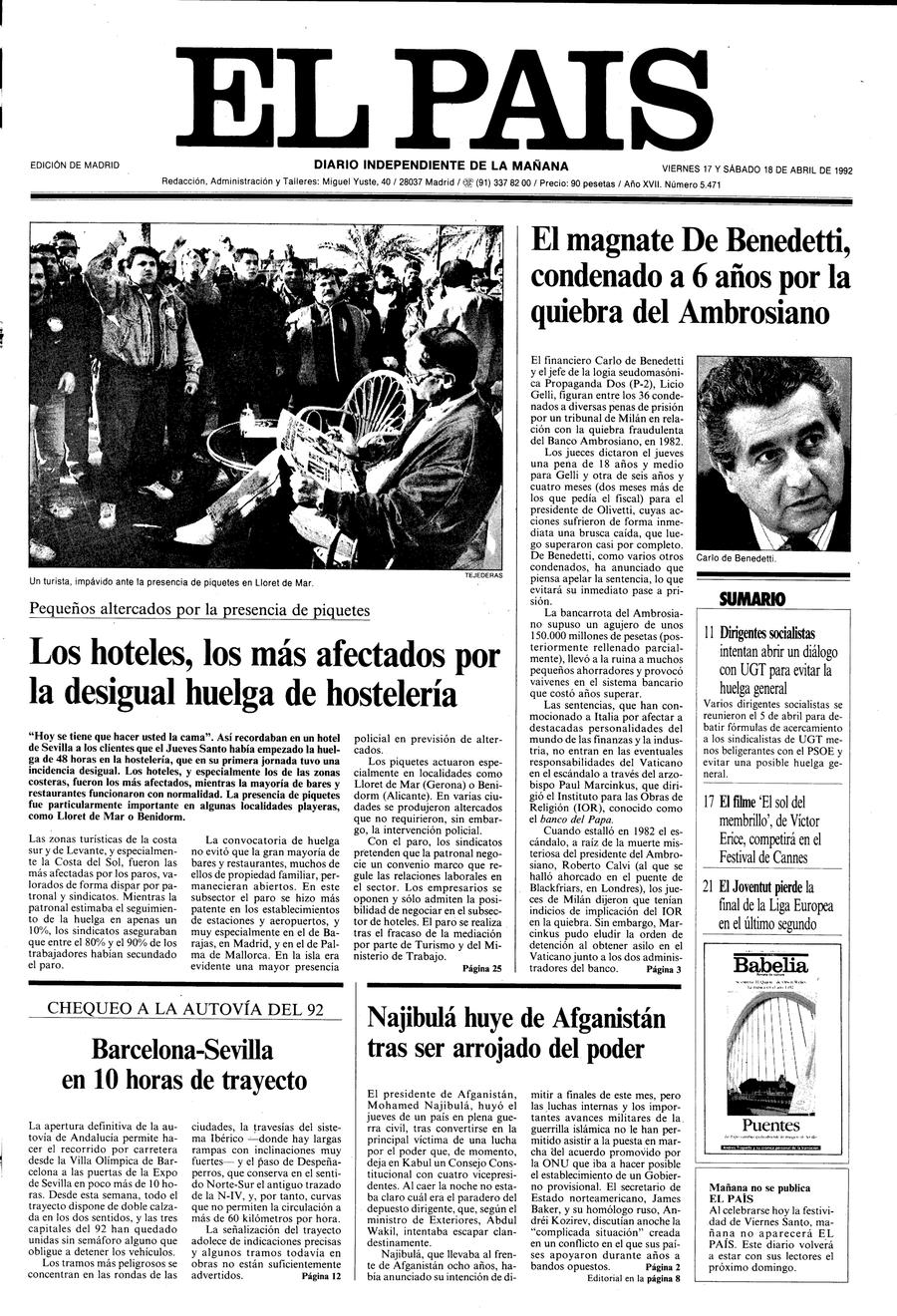18 de Abril de 1992