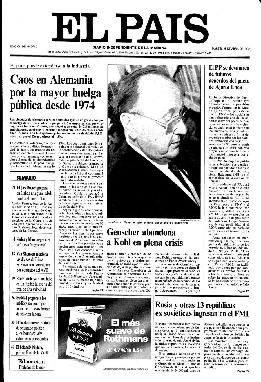 28 de Abril de 1992