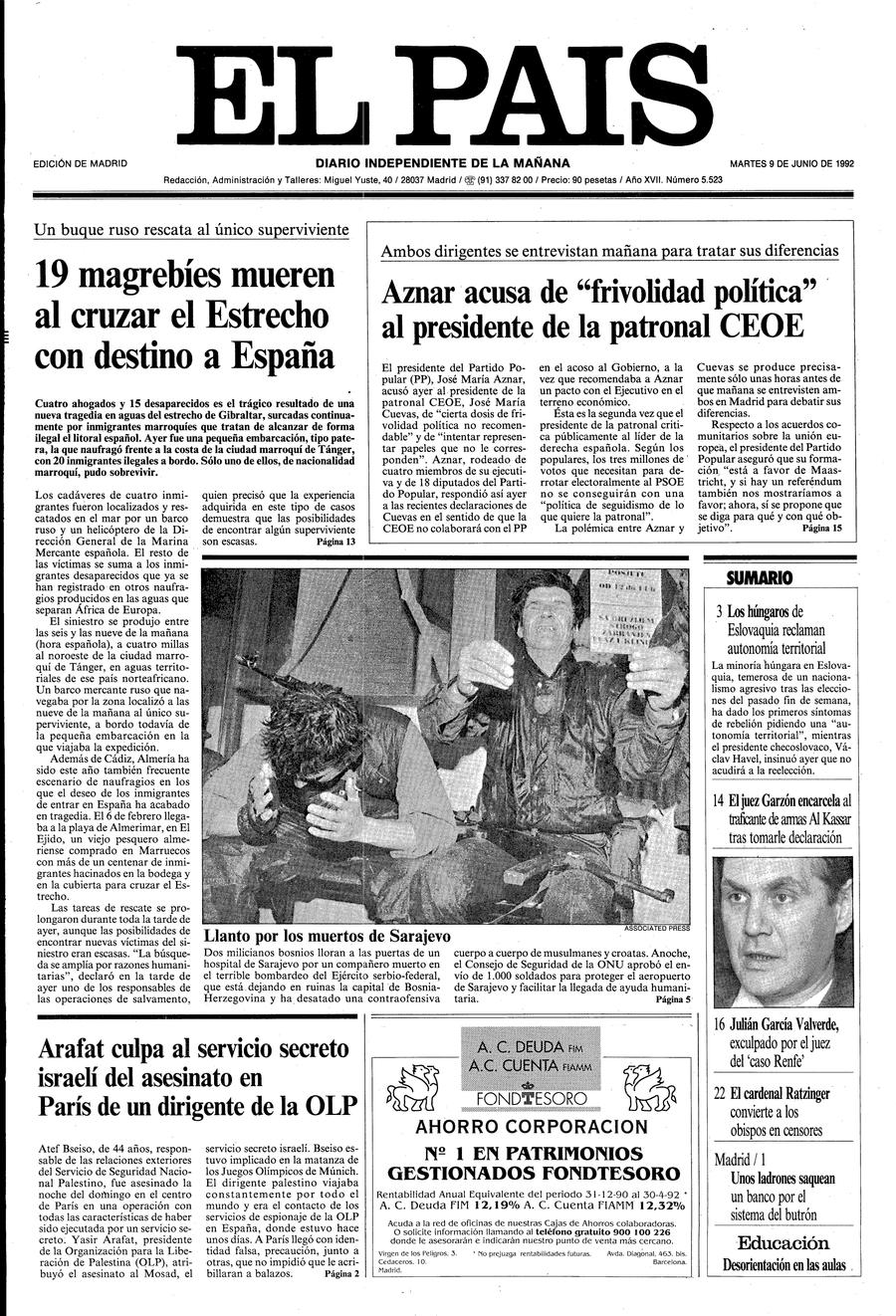 9 de Junio de 1992