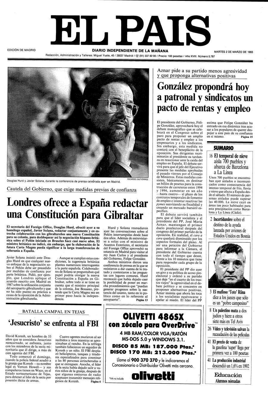 2 de Marzo de 1993
