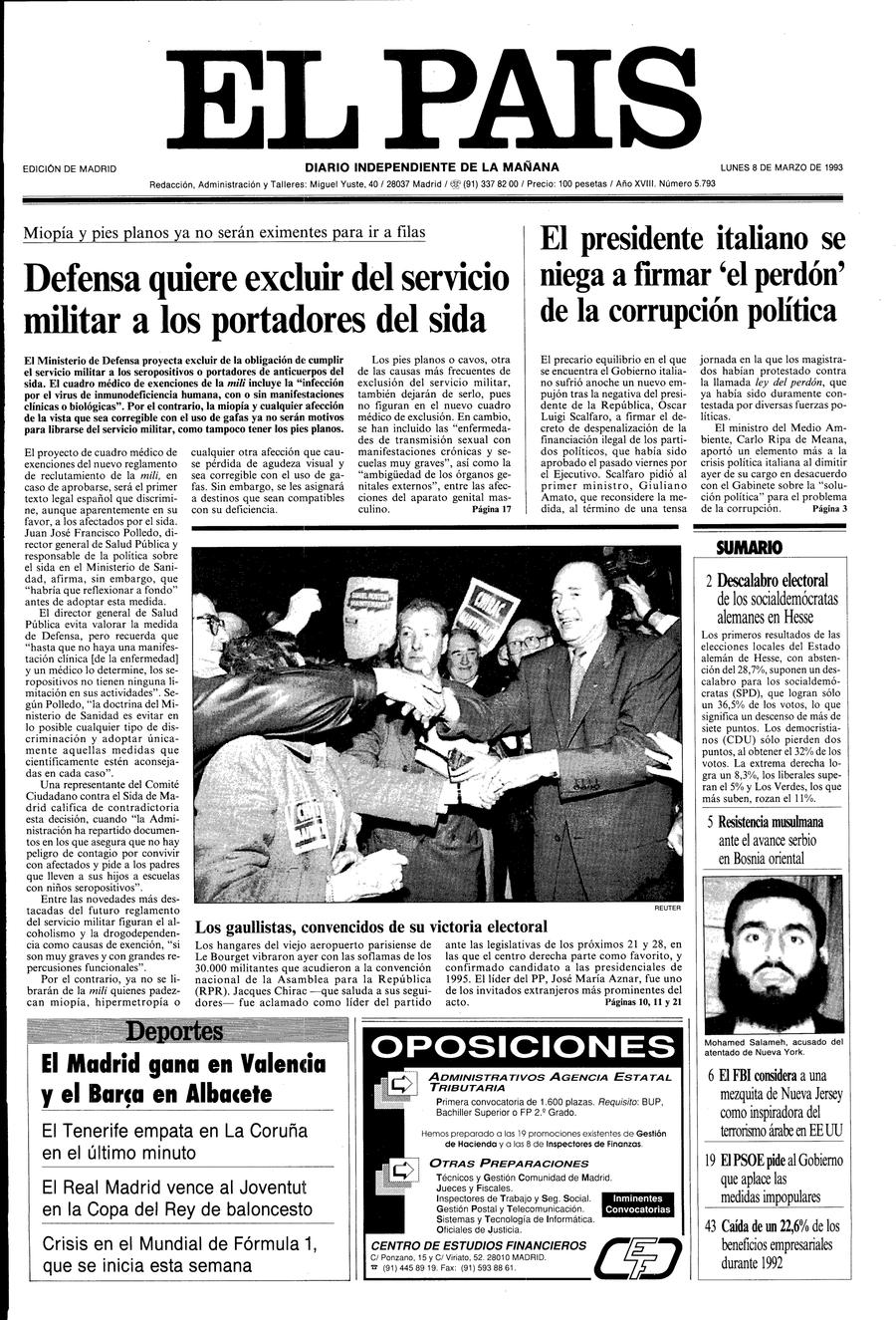 8 de Marzo de 1993