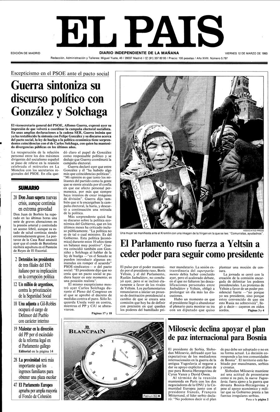 12 de Marzo de 1993
