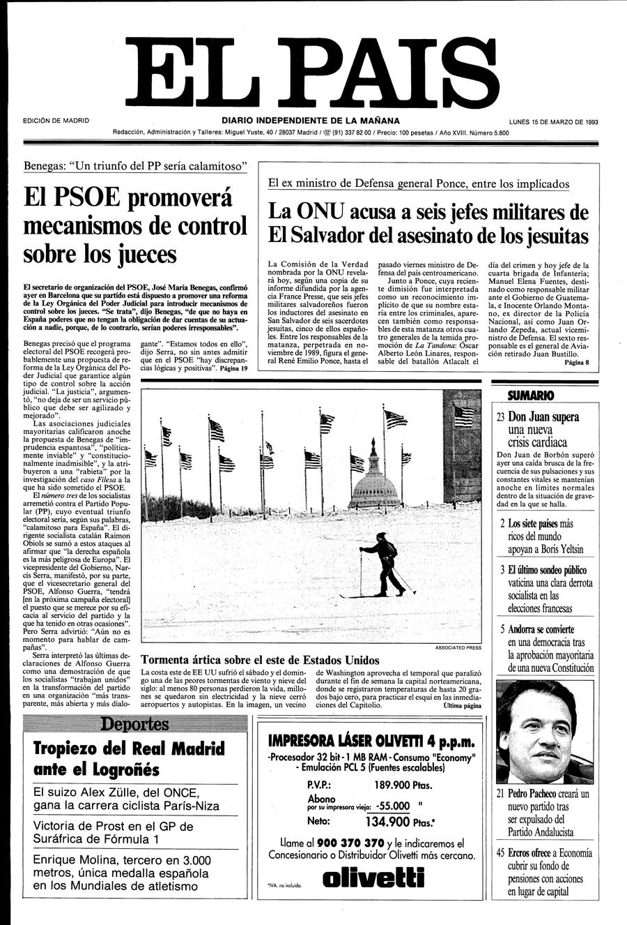 15 de Marzo de 1993