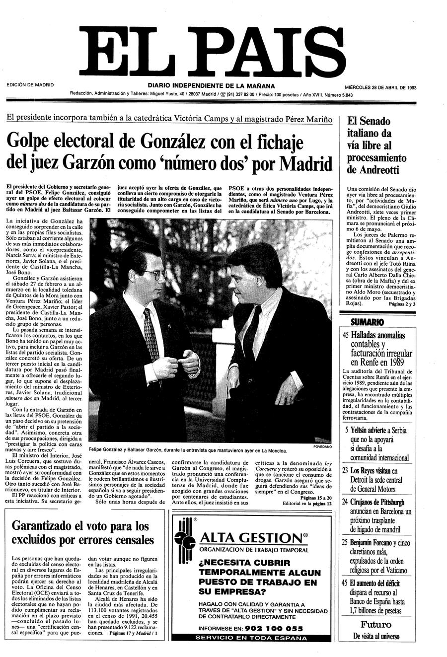 28 de Abril de 1993
