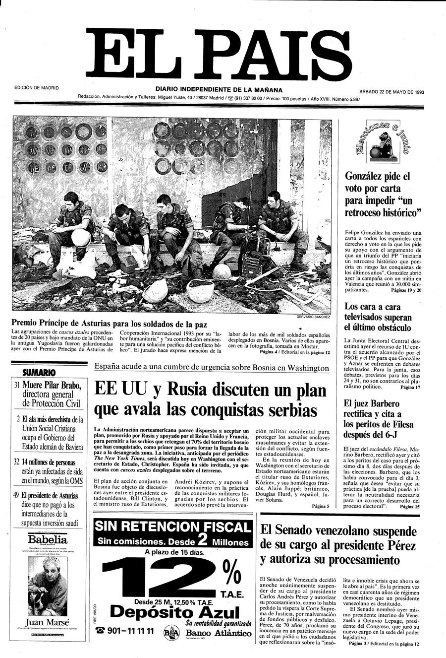 22 de Mayo de 1993